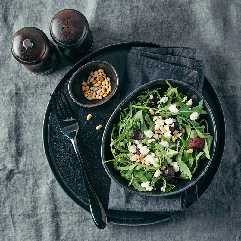 ensalada con queso de cabra